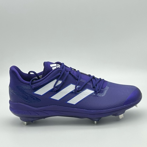 adidas Adizero Afterburner 8 Purple Men's Baseball Cleats H00980 - Picture 2 of 6
